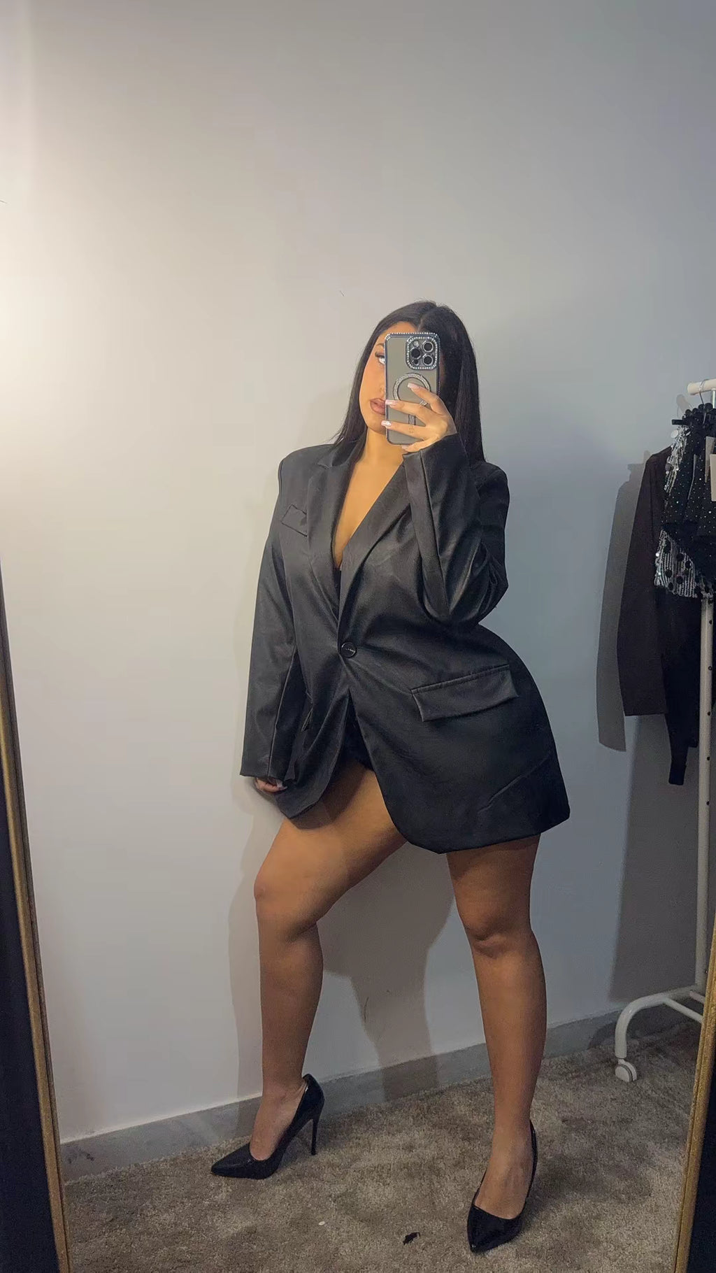 Giacca Lunga in pelle