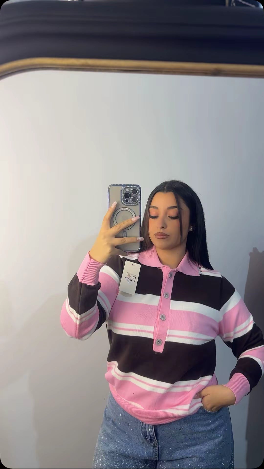 Maglia Righe Colletto