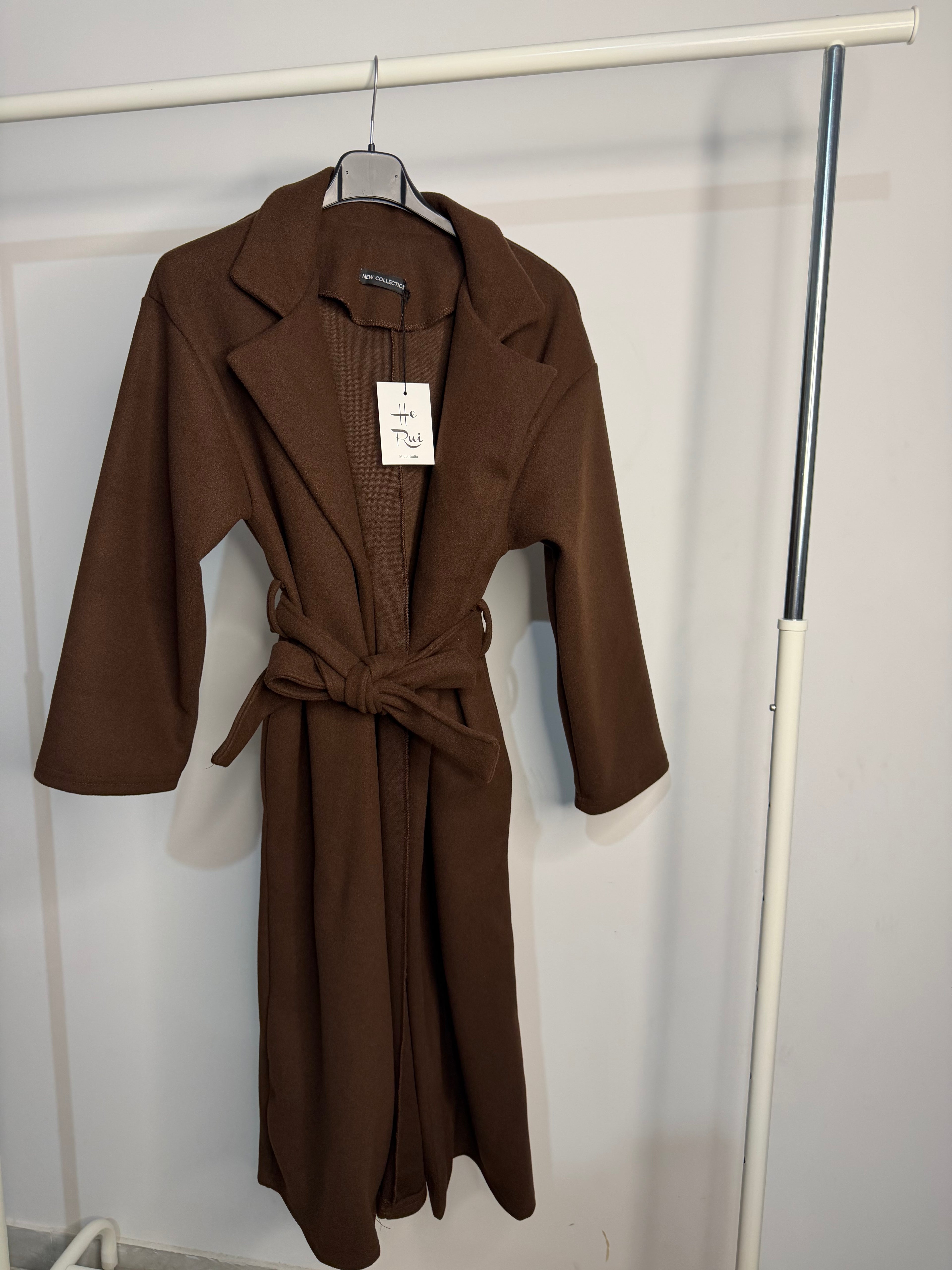 Cappotto New Collection cintura in vita