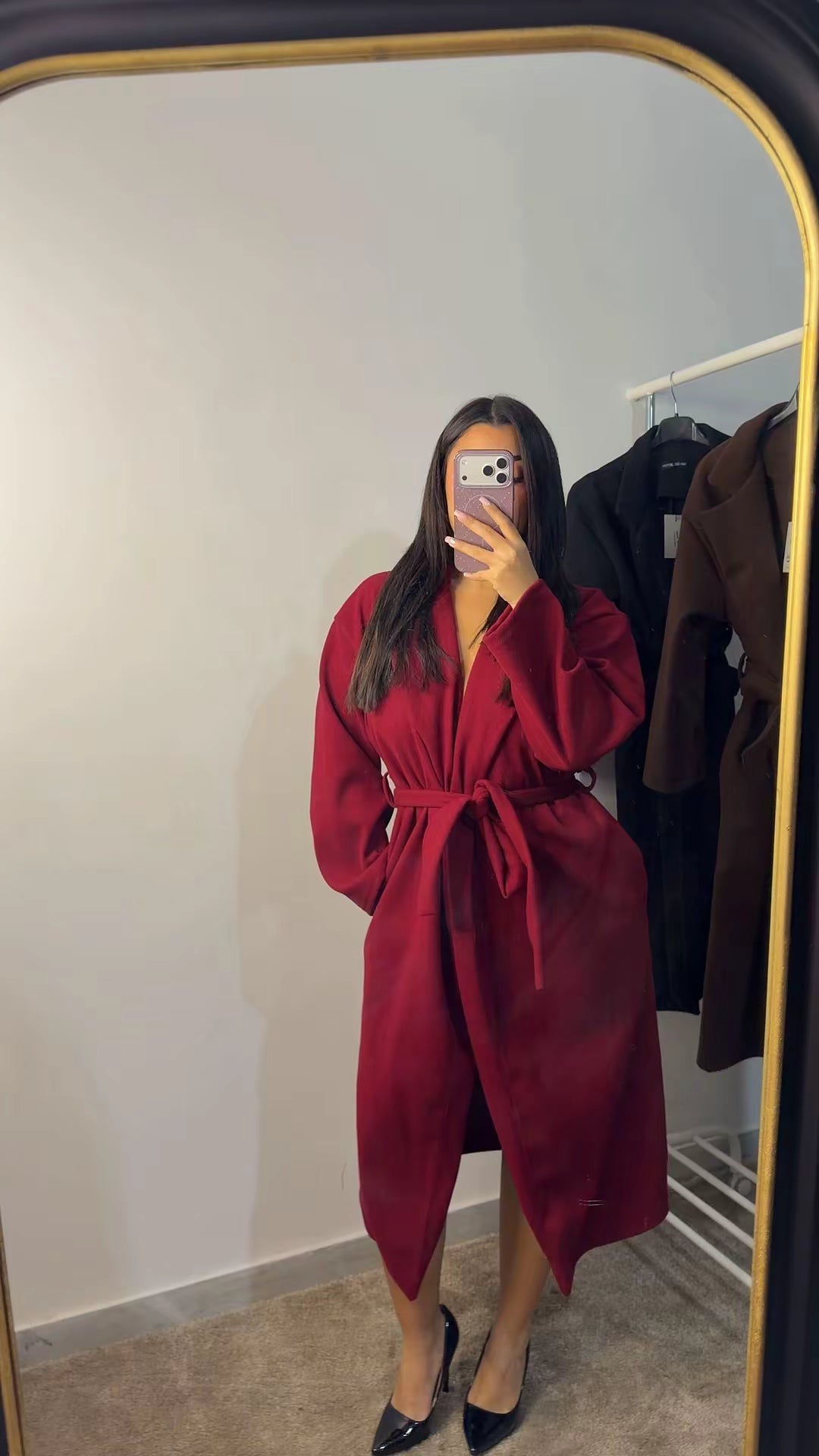 Cappotto New Collection cintura in vita